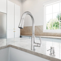 Cadia Spot resist stainless one-handle high arc pulldown kitchen faucet
