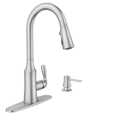 Cadia Spot resist stainless one-handle high arc pulldown kitchen faucet