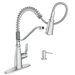 Nolia One-Handle Pre-Rinse Spring Pulldown Kitchen Faucet