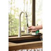 Edwyn Spot resist stainless one-handle high arc pulldown kitchen faucet