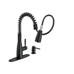 Springvale Matte Black One-Handle Pulldown Kitchen Faucet