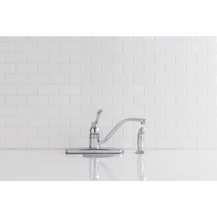 Banbury Chrome One-Handle Low Arc Kitchen Faucet