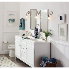 Sage Brushed nickel Towel Bar/Towel Ring