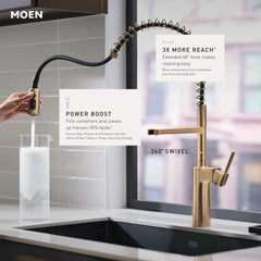 Inara One-Handle Pre-Rinse Spring Pulldown Kitchen Faucet
