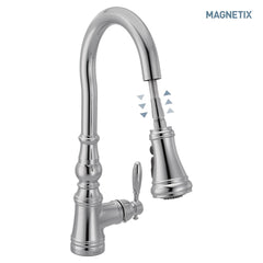 Weymouth Pulldown Kitchen Faucet with Magnetix Docking