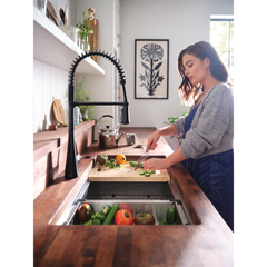 Luxe Chef 32" Workstation Undermount Single Bowl Sink With Accessories