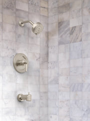 Aluma Brushed nickel cycling tub/shower