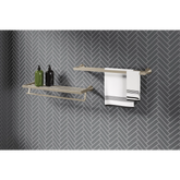 Jase Chrome double towel bar