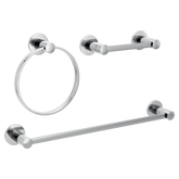 Avri Chrome pivoting paper holder towel bar towel ring