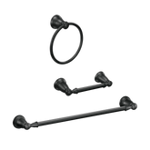 Banbury Matte Black 3 Piece Bath Accessory Kit