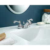 Traditional Two-handle Centerset Bathroom Sink Faucet