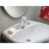 Adler Chrome one-handle low arc bathroom faucet