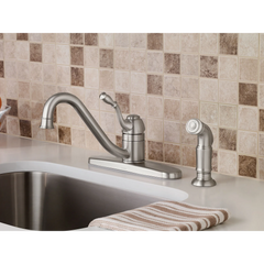 Lindley One-Handle Low Arc Kitchen Faucet