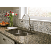 Terrace Chrome One-Handle High Arc Pulldown Kitchen Faucet