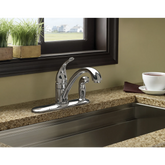 Torrance Chrome one-handle low arc kitchen faucet
