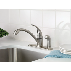 Torrance Chrome one-handle low arc kitchen faucet