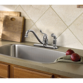 Muirfield Chrome one-handle low arc kitchen faucet