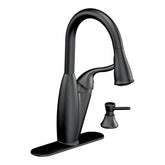 Solidad Chrome one-handle high arc pulldown kitchen faucet