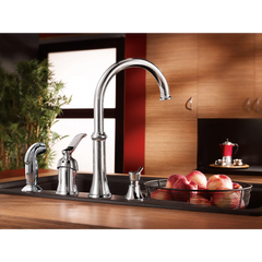 Quinn Chrome one-handle high arc kitchen faucet