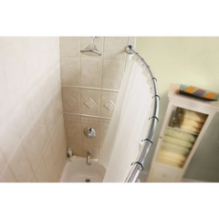 Curved Shower Rods Chrome 5' Curved Shower Rod