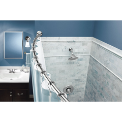Curved Shower Rods Chrome Tension Curved Shower Rod