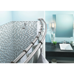 Curved Shower Rods Chrome Adjustable Curved Shower Rod