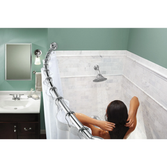 Curved Shower Rods Tension Curved Shower Rod