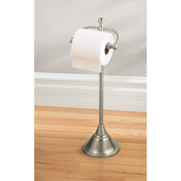 Sage Brushed nickel Freestanding Toilet Paper Holder