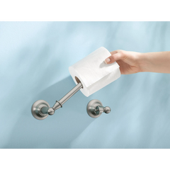 Sage Brushed Nickel Pivoting Toilet Paper Holder
