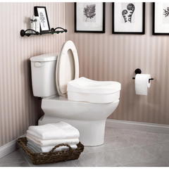 Moen Home Care Glacier Elevated Toilet Seat
