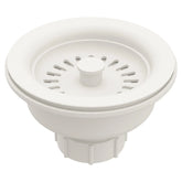 White drain for granite sinks