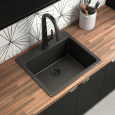 Host 25" Granite Dual Mount Single Bowl Sink