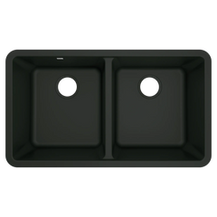 Host 33" Granite Undermount Double Bowl Sink
