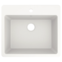 Host 25" Granite Dual Mount Single Bowl Sink
