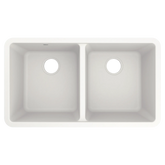 Host 33" Granite Undermount Double Bowl Sink
