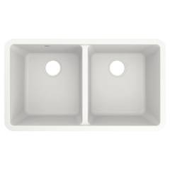 Host 33" Granite Undermount Double Bowl Sink