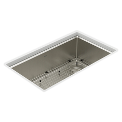 Luxe Chef™ 33” Workstation System Stainless Steel Undermount Single Bowl Sink