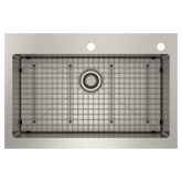 Prep 33" Stainless Steel Dual Mount Apron Front Single Bowl Sink