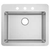Prep 25" Stainless Steel Drop-in Single Bowl Sink