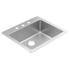 Prep 25" Stainless Steel Drop-in Single Bowl Sink