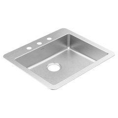 Prep 25" Drop-in Single Bowl Sink