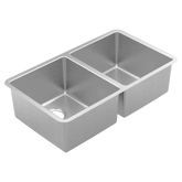 Prep 32" Undermount Double Bowl Sink
