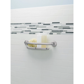Chrome 16" Grab Bar with Shelf