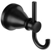 Hilliard Matte black double robe hook