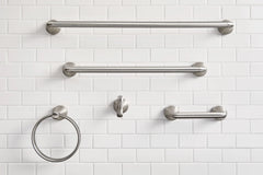 Hamden Spot resist brushed nickel 24" towel bar