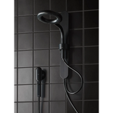 Moen Spa Shower Matte Black Two-Function 7.9" Diameter Spray Head Standard With Handshower