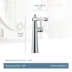 Flara One-Handle High Arc Bathroom Faucet