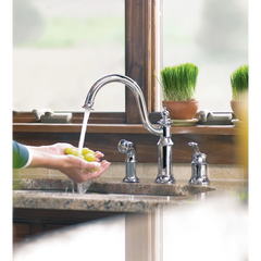 Waterhill Chrome One-Handle High Arc Kitchen Faucet