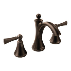 Wynford Chrome two-handle high arc bathroom faucet