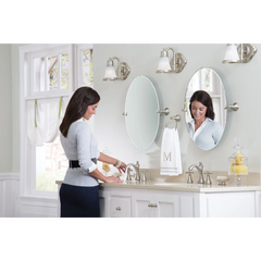 Wynford Chrome two-handle high arc bathroom faucet